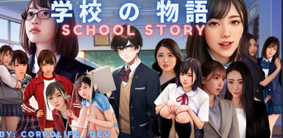 [HTML真人亚洲风游戏/机翻] Gakko No Monogatari – School Story v0.03 [1.6G]-万千少女游戏万千少女游戏网